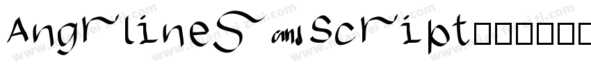 Angrlines Script字体转换